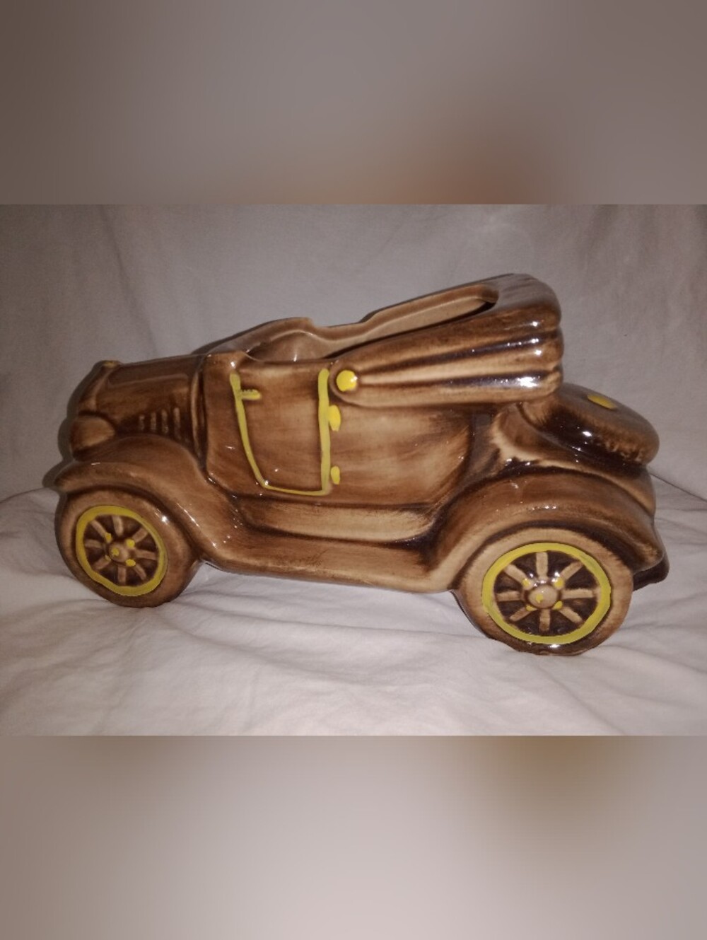 Vintage 1930s 30s 20s Convertible Car Planter MCM Mid Century USA Decor